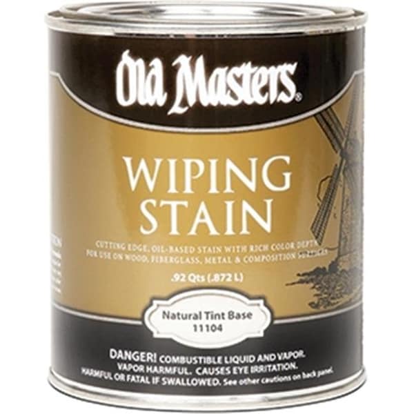 Old Masters Old Masters 11104 Natural Tint Base Wiping 240 Voc Stain - 1 Quart 86348111042 - main